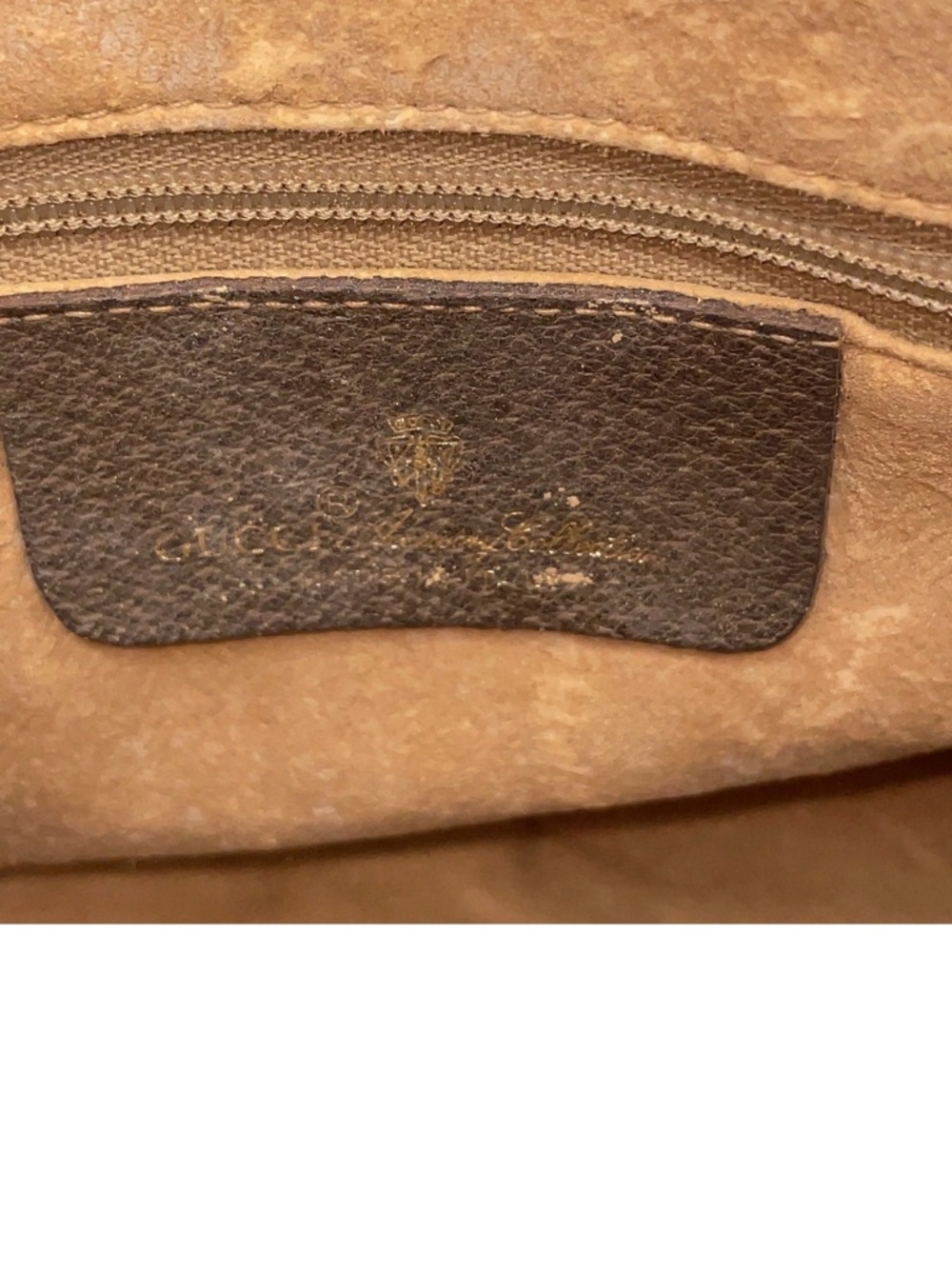 Gucci Brown GG Canvas Crossbody Bag with Web Stripe - Picture 7 of 11